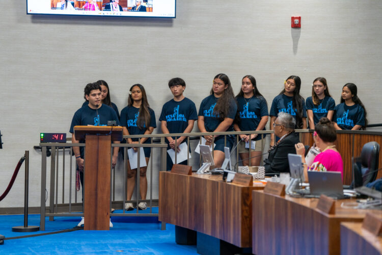Students from Kamehameha Schools asked for Maui County Council’s support, and the elected leaders responded without dissent.  On Nov. 7, the County Council un